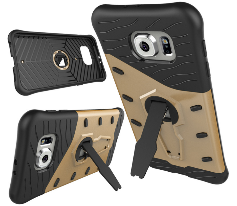 Galaxy S6 Case Heavy Duty Hybrid Kickstand+Combo