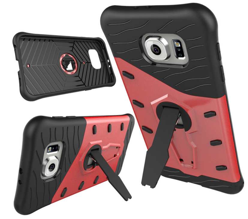 Galaxy S6 Case Heavy Duty Hybrid Kickstand+Combo