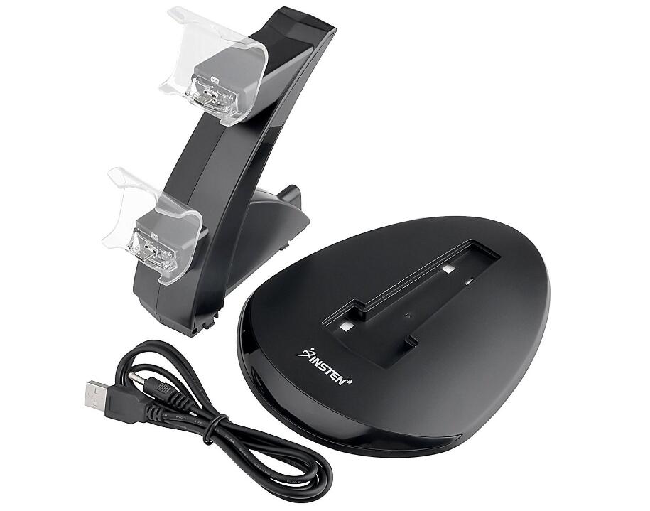 USB Dual Charging Dock Charger Dock Stand For PS4