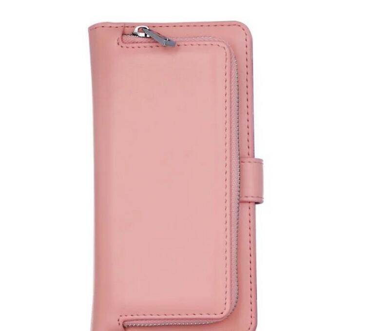 Iphone 7 plus double wallet Leather Zip case detachable Iphone 7 plus double wallet Leather Zip case detachable