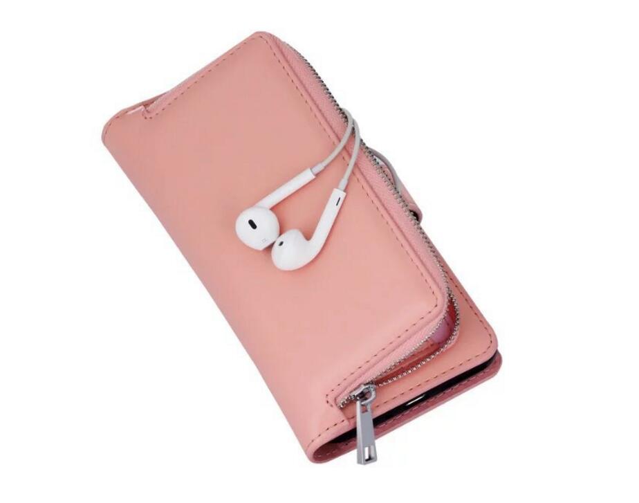 Iphone 7 plus double wallet Leather Zip case detachable Iphone 7 plus double wallet Leather Zip case detachable
