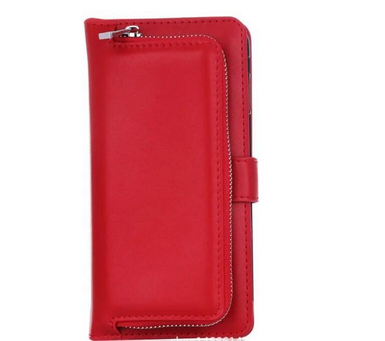 iPhone 7 plus double wallet Leather Zip case detachable iPhone 7 plus double wallet Leather Zip case detachable