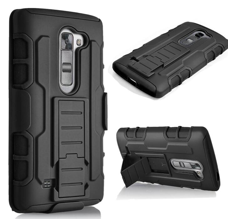 LG K10 Rugged Hybrid armor Case+Belt Clip Holster