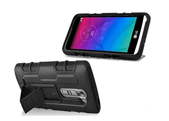 LG K10 Rugged Hybrid armor Case+Belt Clip Holster