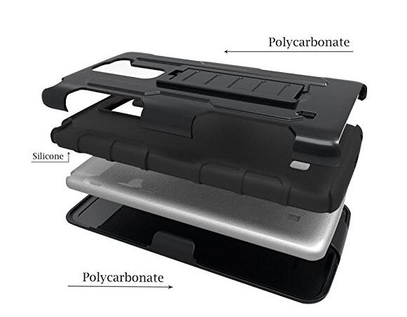 LG K10 Rugged Hybrid armor Case+Belt Clip Holster