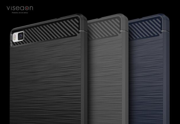 HUAWEI P8 LITE case impact proof rugged case with carbon fiber