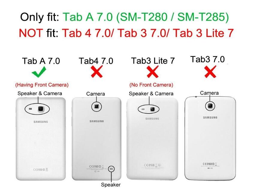 Galaxy Tab A 7.0 2016 case luxury fine leather smart cover