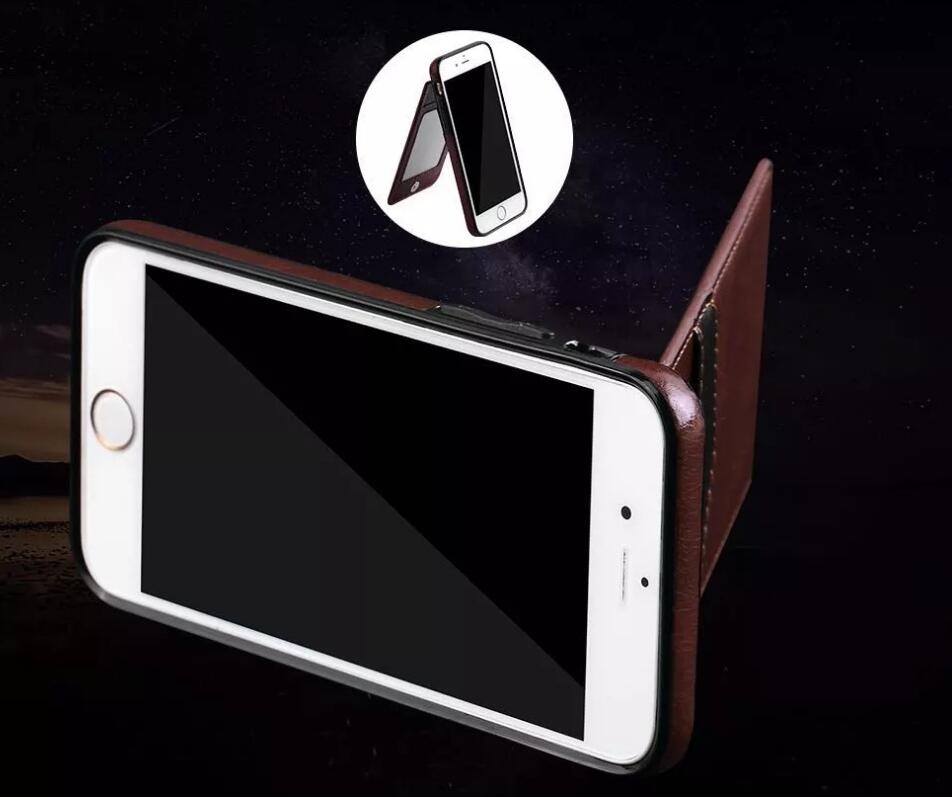 iPhone 7 plus 5.5 inch Case Kickstand wallet leather case