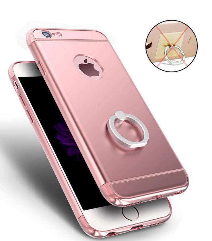 iPhone 7 Defender Rugged Kickstand Case with Ring Style Rotary Metal Mount