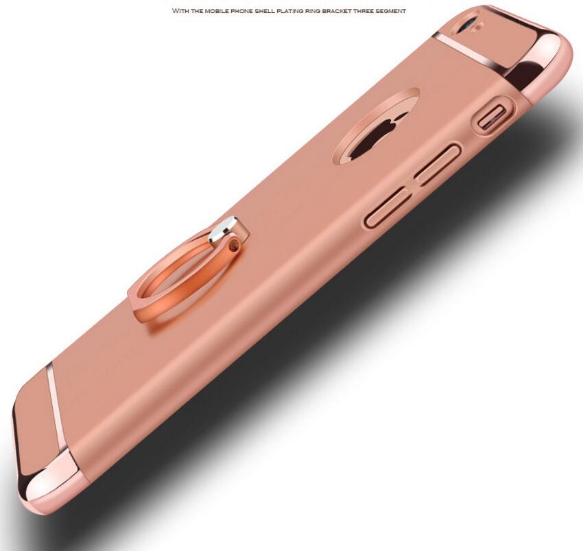 iPhone 7 Defender Rugged Kickstand Case with Ring Style Rotary Metal Mount