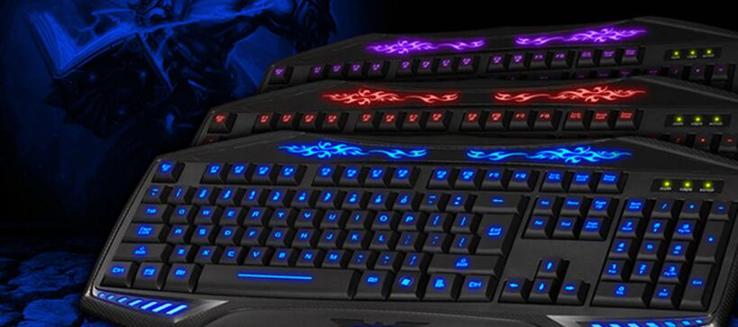 Gaming Keyboard with 3 Colour Backlight Gaming Keyboard with 3 Colour Backlight