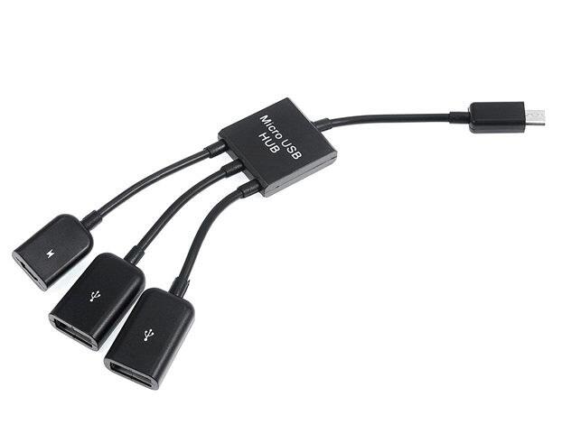 3 in 1 Micro USB OTG Hub Adapter Cable 3 Port 3 in 1 Micro USB OTG Hub Adapter Cable 3 Port