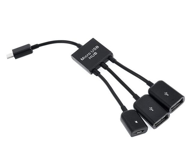 3 in 1 Micro USB OTG Hub Adapter Cable 3 Port 3 in 1 Micro USB OTG Hub Adapter Cable 3 Port