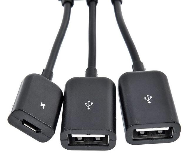 3 in 1 Micro USB OTG Hub Adapter Cable 3 Port 3 in 1 Micro USB OTG Hub Adapter Cable 3 Port