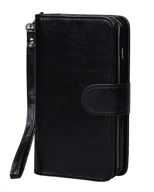 Iphone 7 double wallet leather case detachable Iphone 7 double wallet leather case detachable
