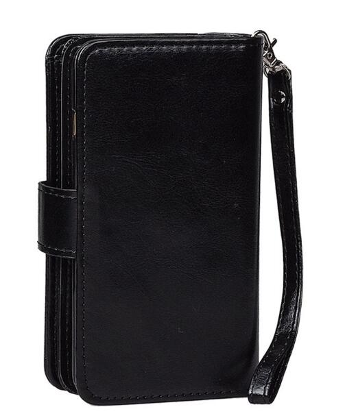 Iphone 7 double wallet leather case detachable Iphone 7 double wallet leather case detachable