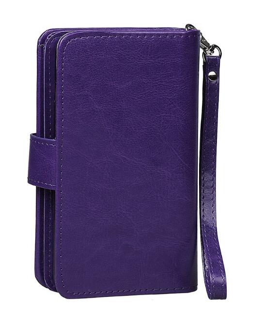 Iphone 7 double wallet leather case detachable Iphone 7 double wallet leather case detachable