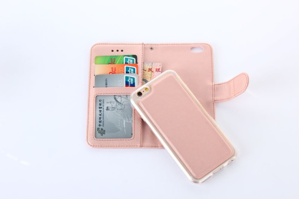 iPhone 7 detachable slim wallet leather case