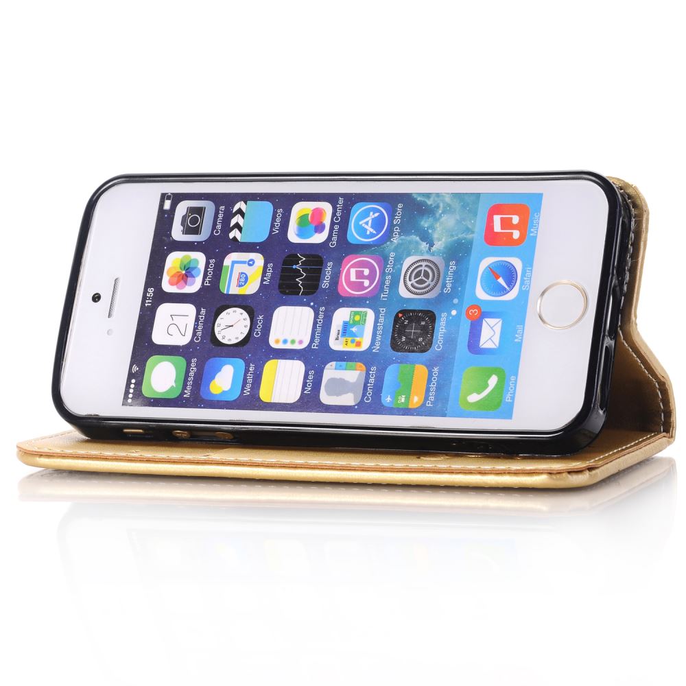 iPhone 5 5s se Premium Embossing wallet leather case