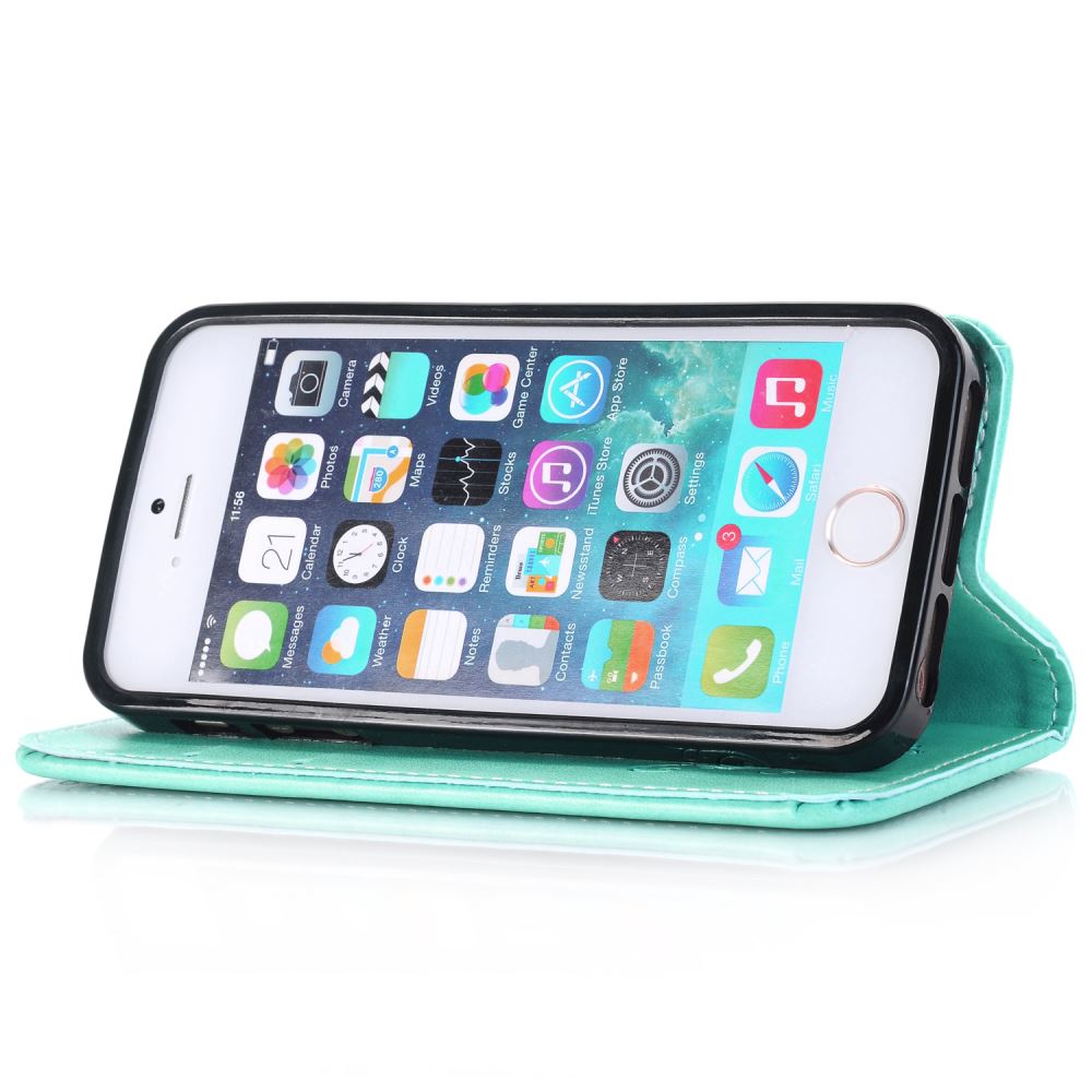iPhone 5 5s se Premium Embossing wallet leather case