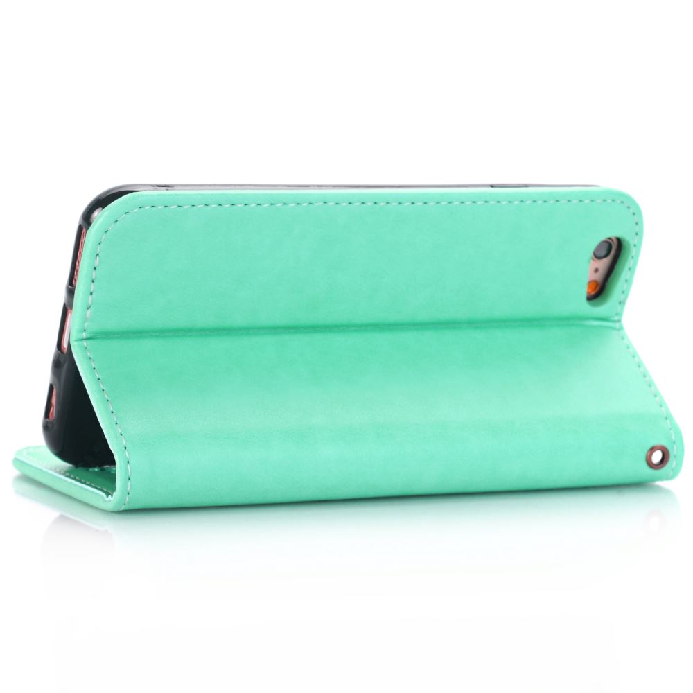 iPhone 6 6S Premium Leather Embossing wallet Folio case