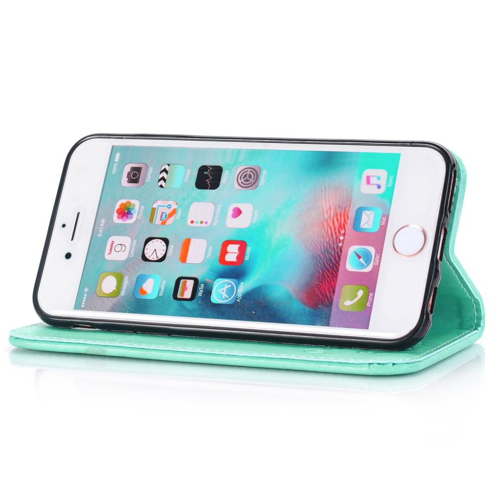 iPhone 6 6S Premium Leather Embossing wallet Folio case