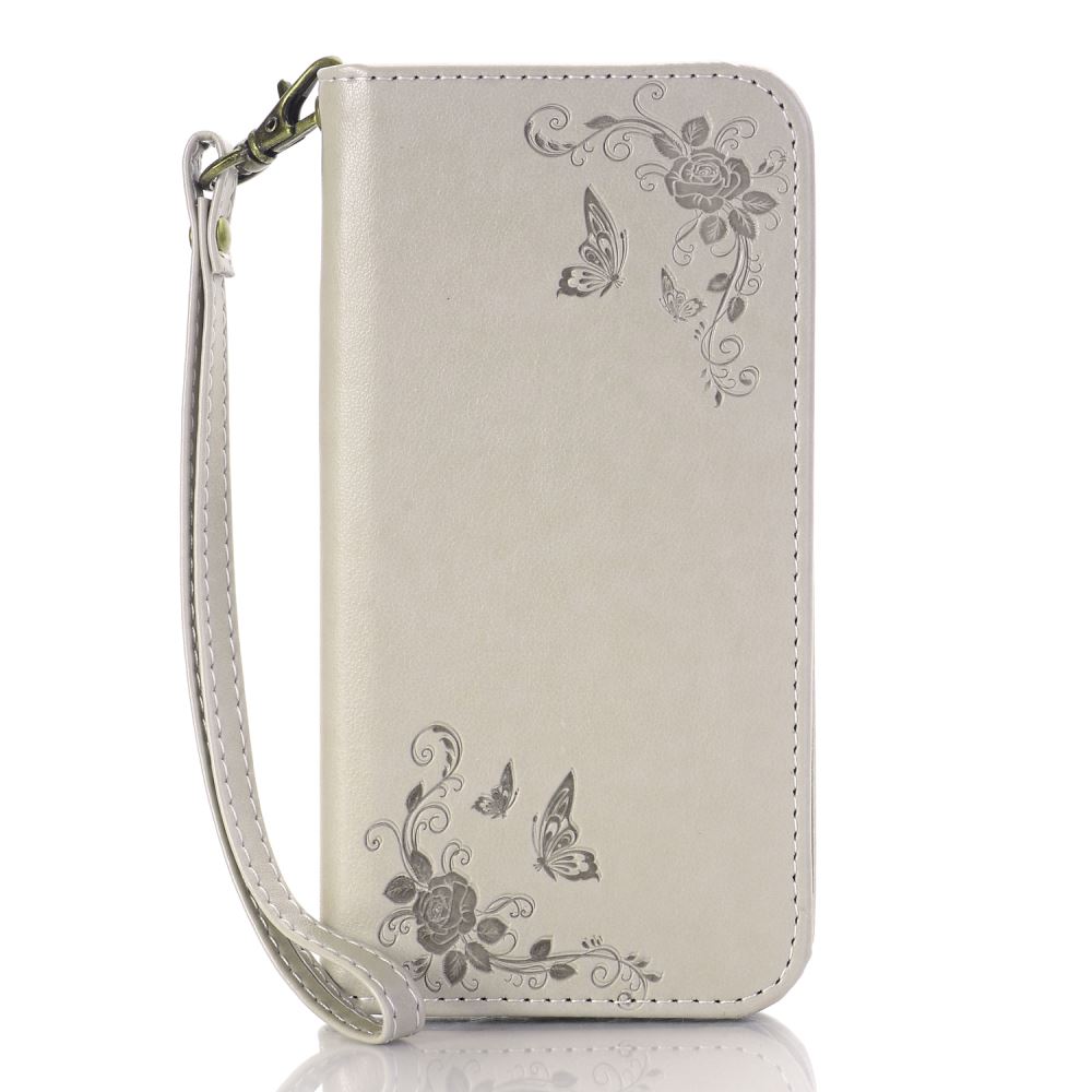 iPhone 6 6S Plus case Premium Leather Embossing wallet Folio case