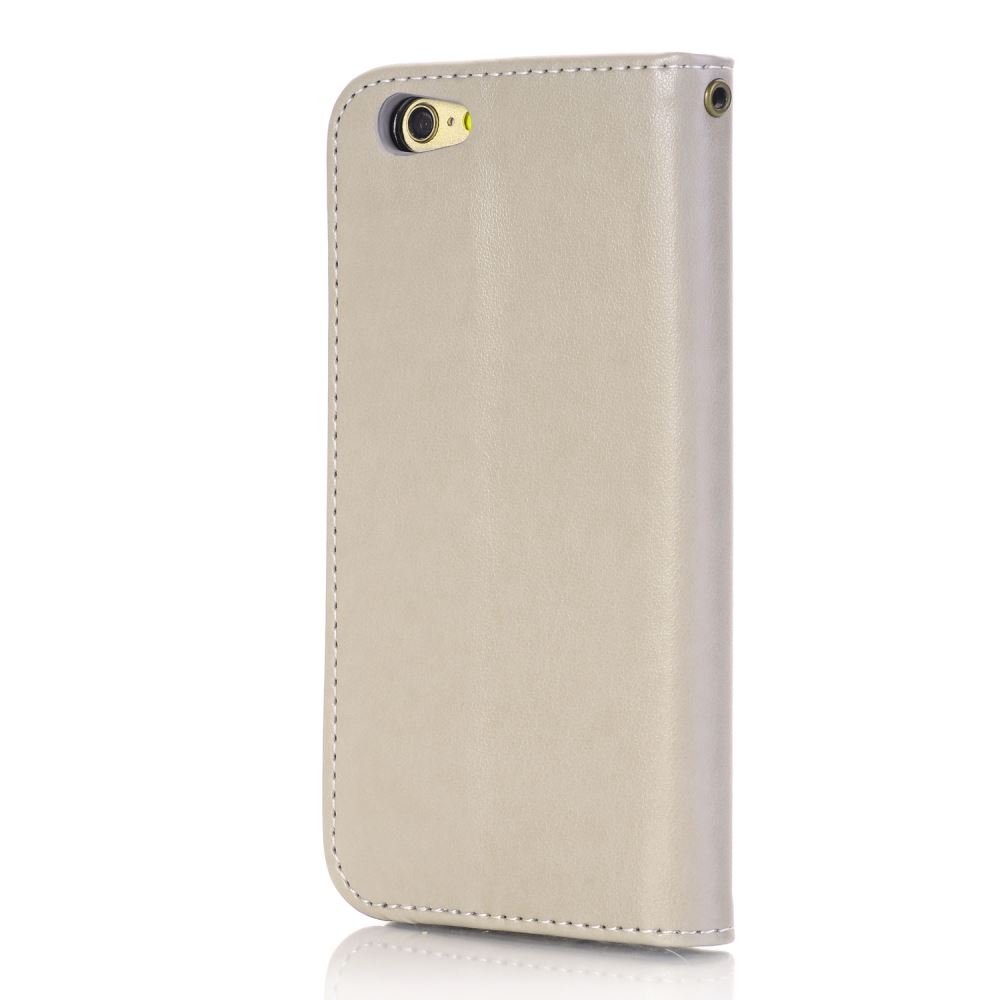 iPhone 6 6S Plus case Premium Leather Embossing wallet Folio case