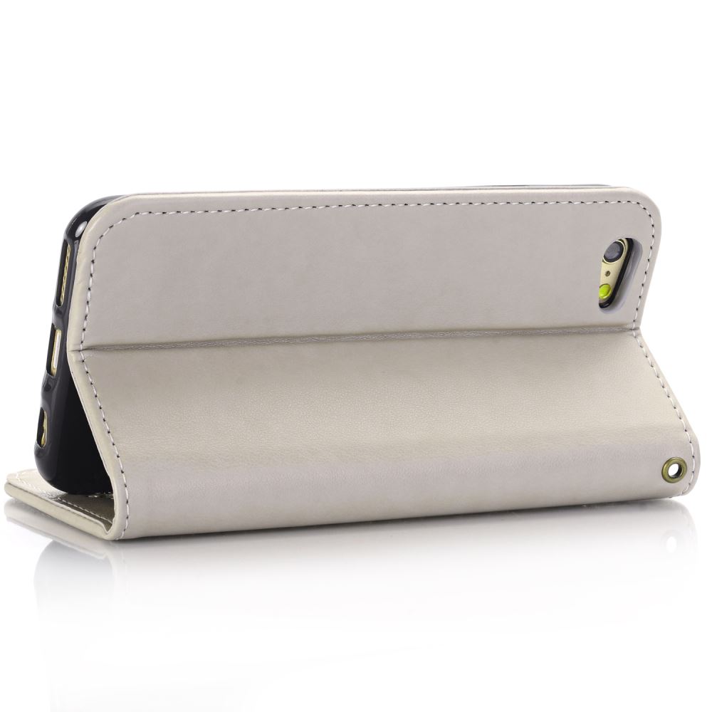 iPhone 6 6S Plus case Premium Leather Embossing wallet Folio case