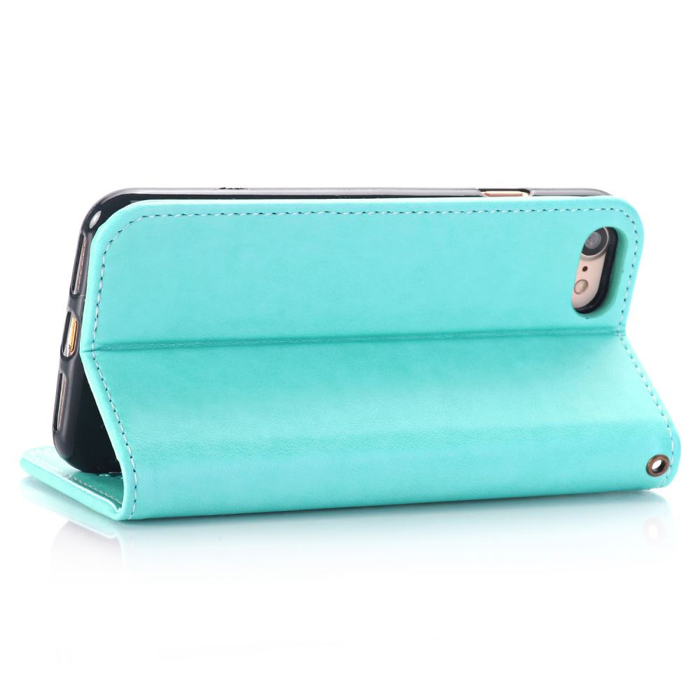iPhone 7 Premium Leather Embossing wallet Folio case