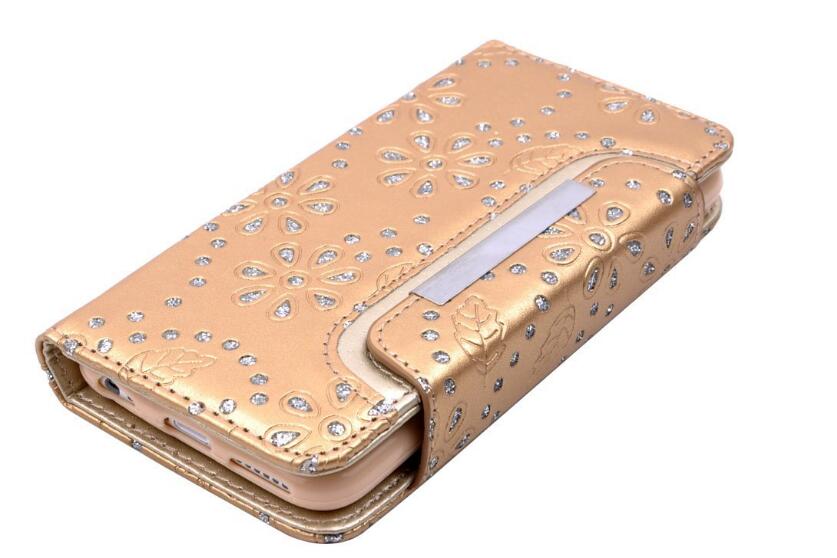 iphone 6 6s plus bling leather wallet case detachable