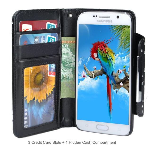 Galaxy Note 5 bling leather wallet case detachable Galaxy Note 5 bling leather wallet case detachable