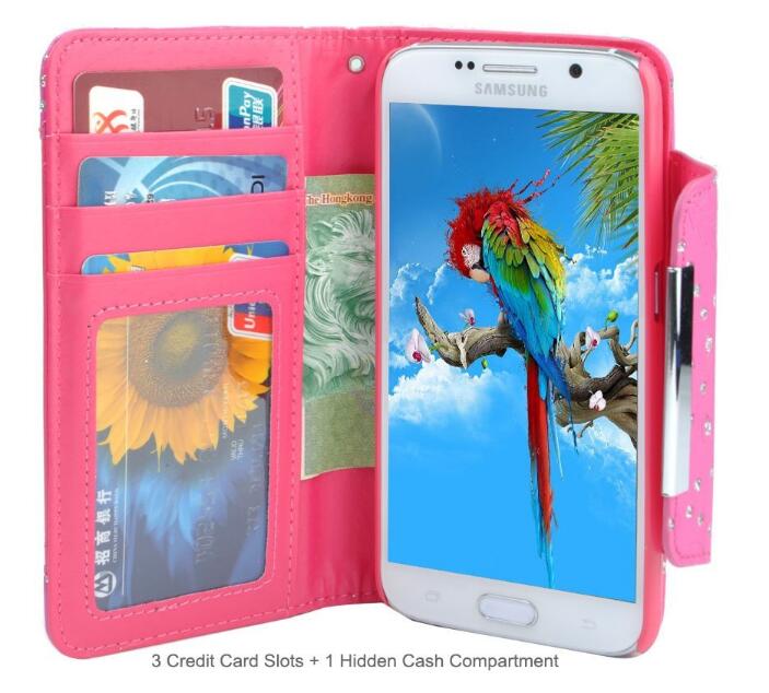 Galaxy Note 5 bling leather wallet case detachable Galaxy Note 5 bling leather wallet case detachable