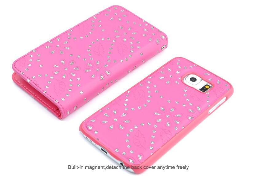 Galaxy Note 5 bling leather wallet case detachable Galaxy Note 5 bling leather wallet case detachable