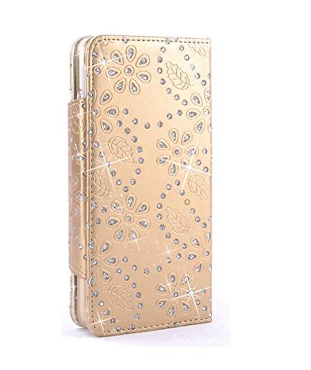 Galaxy Note 5 bling leather wallet case detachable