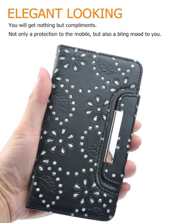 Galaxy s6 bling leather wallet case detachable Galaxy s6 bling leather wallet case detachable