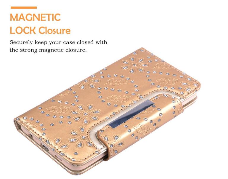 Galaxy s7 bling leather wallet case detachable Galaxy s7 bling leather wallet case detachable