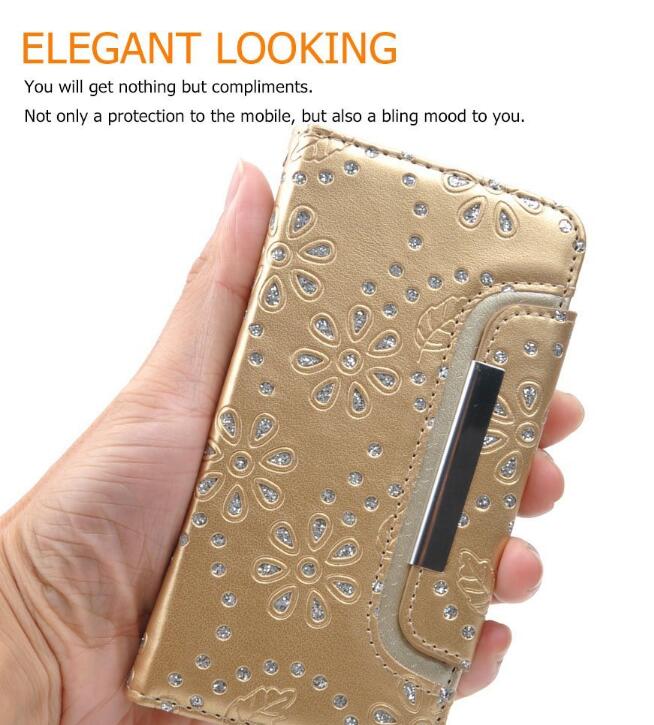 Galaxy s7 bling leather wallet case detachable Galaxy s7 bling leather wallet case detachable