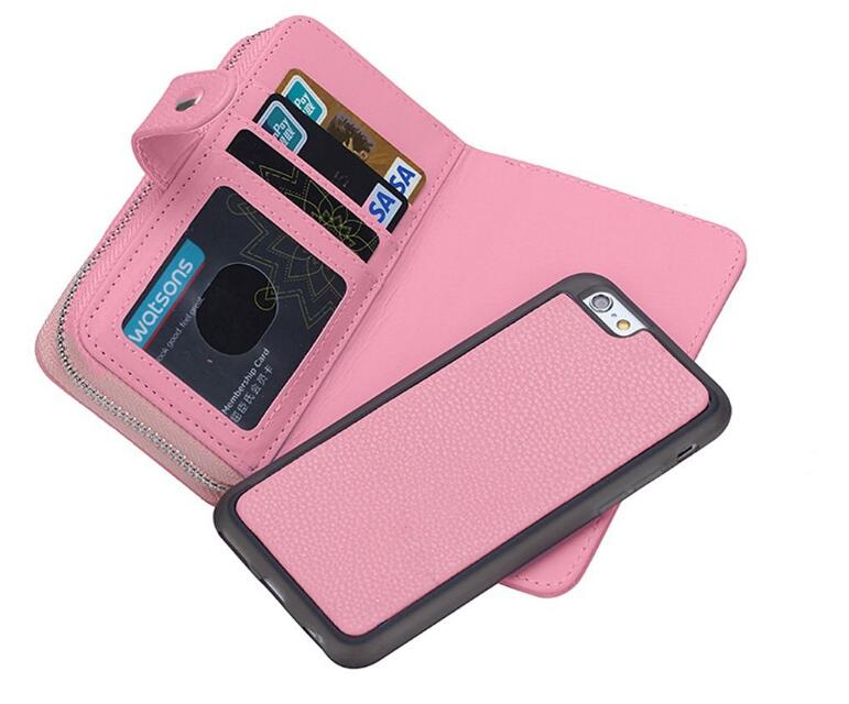 iPhone 7 detachable full wallet leather case