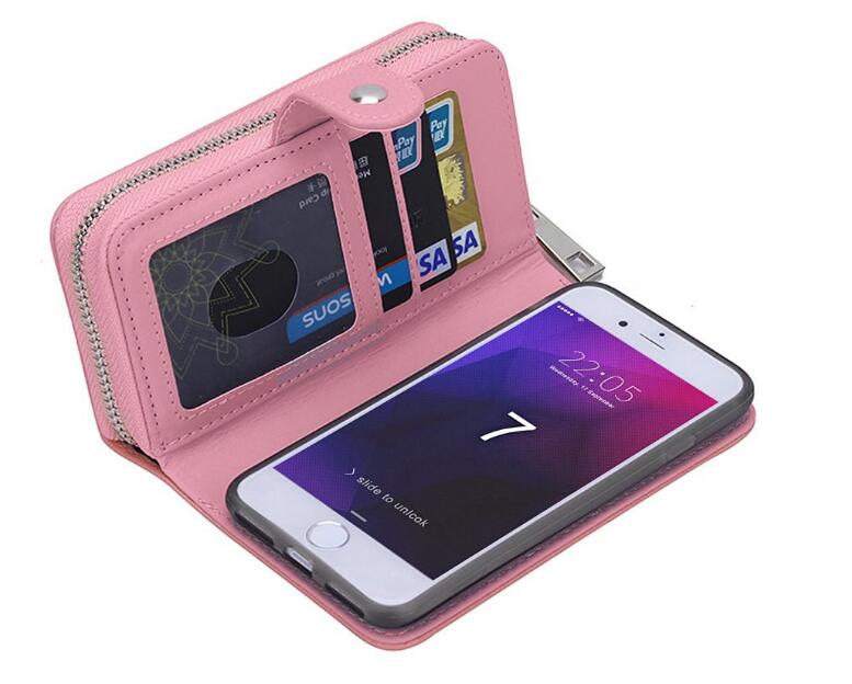 iPhone 7 detachable full wallet leather case