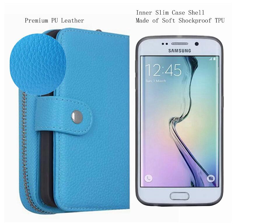 Galaxy S6 detachable full wallet leather case Galaxy S6 detachable full wallet leather case
