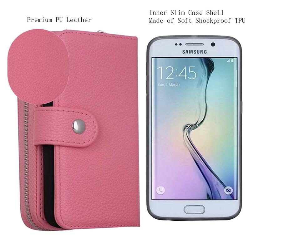 Galaxy S6 detachable full wallet leather case Galaxy S6 detachable full wallet leather case