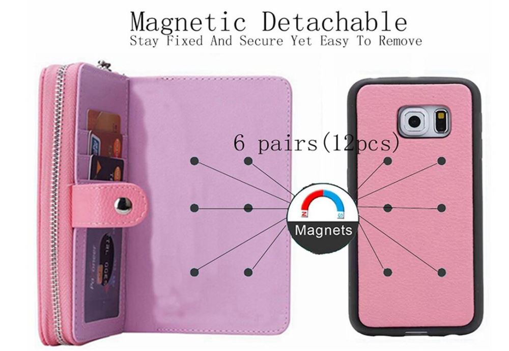 Galaxy S6 detachable full wallet leather case Galaxy S6 detachable full wallet leather case