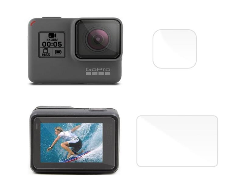 LCD Screen + Lens Protector  HD Protectors compatible with GoPro HERO 5