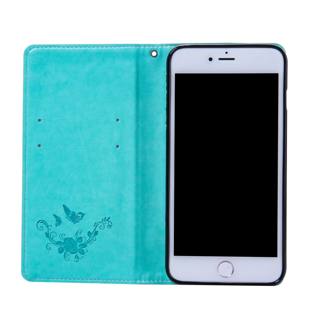 iPhone 7 plus Premium Leather Embossing wallet Folio case