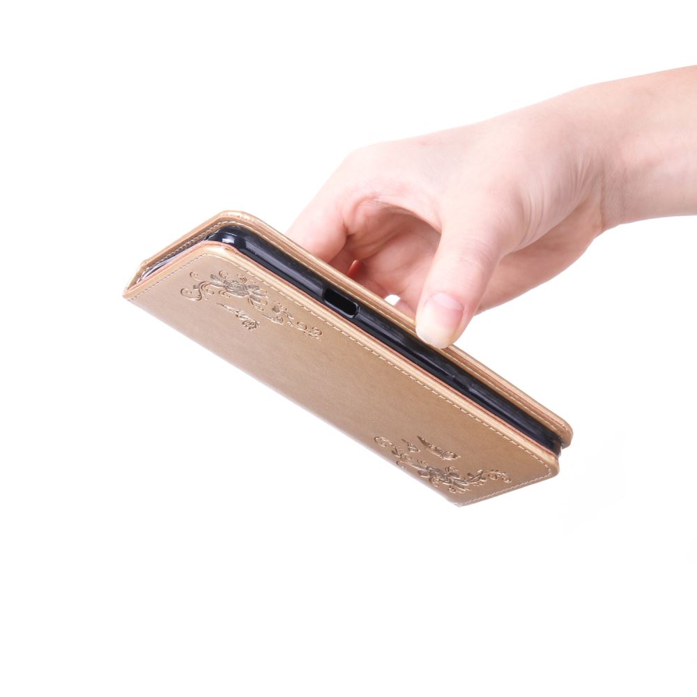 iPhone 7 plus Premium Leather Embossing wallet Folio case