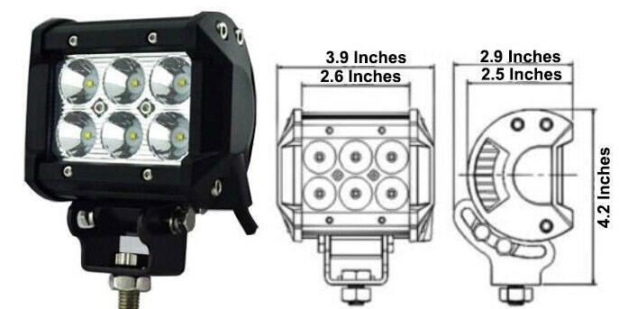 18W (6x3W) CREE LED Flood light Off Road Light Bar work light 18W (6x3W) CREE LED Flood light Off Road Light Bar work light
