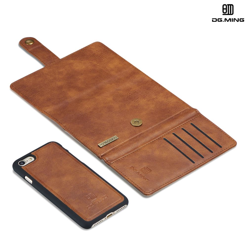 iPhone 7 case double wallet 12 cards leather detachable case
