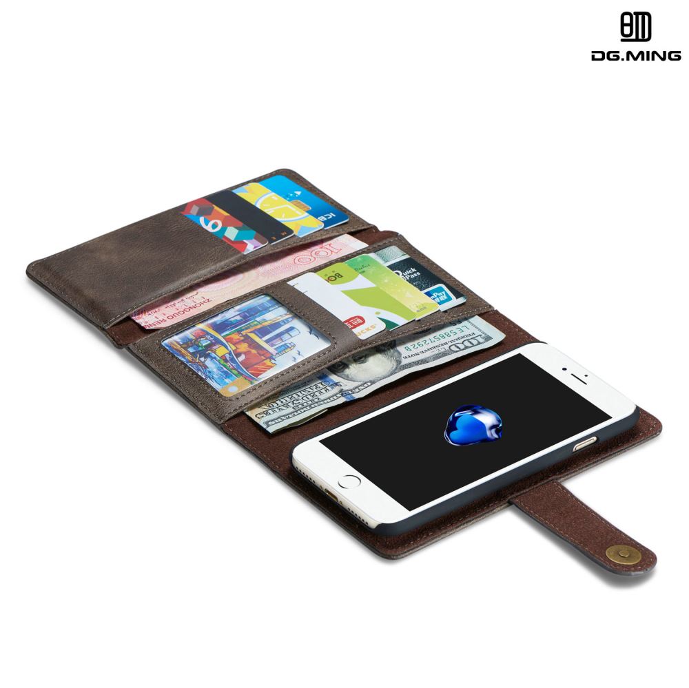 iPhone 7 case double wallet 12 cards leather detachable case iPhone 7 case double wallet 12 cards leather detachable case