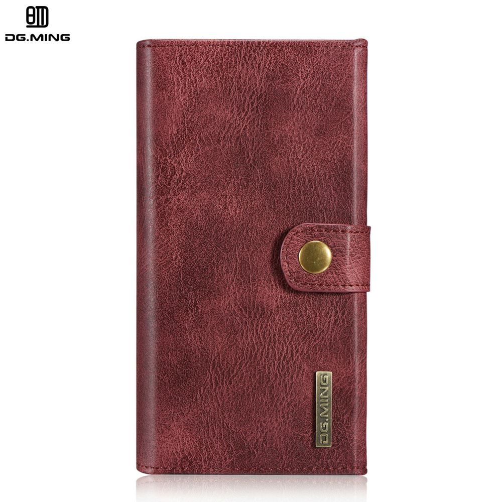 Sumsung Galaxy S7 edge case double wallet 12 cards leather detachable case